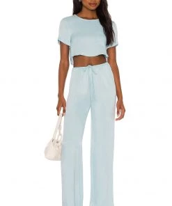 Best reviews of 🛒 Camila Coelho Jolie Crop Tee In Pale Blue ✨ -Camila Coelho Store COEL WS160 V4