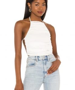 Wholesale ❤️ Camila Coelho Terry Tank Top In White 🔔