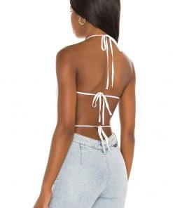 Wholesale ❤️ Camila Coelho Terry Tank Top In White 🔔 -Camila Coelho Store COEL WS161 V3