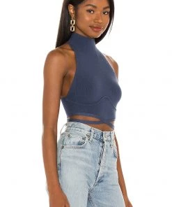 Cheap π Camila Coelho Adona Top In Stormy Blue π 7 Cheap π Camila Coelho Adona Top In Stormy Blue π -Camila Coelho Store COEL WS163 V2