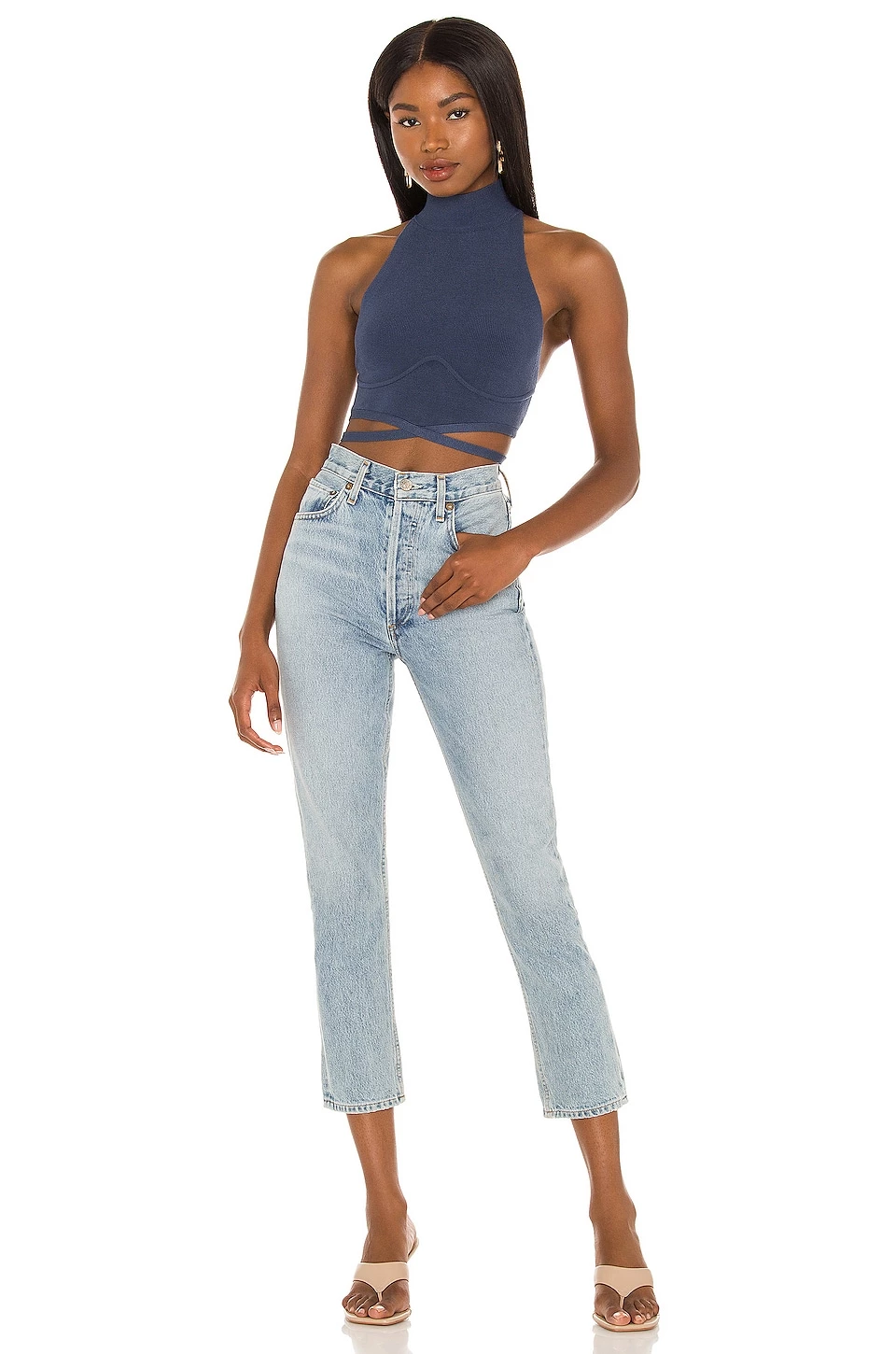 Cheap π Camila Coelho Adona Top In Stormy Blue π 6 Cheap π Camila Coelho Adona Top In Stormy Blue π - Image 4