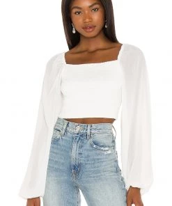 Outlet ✔️ Camila Coelho Poesia Top In White ✨