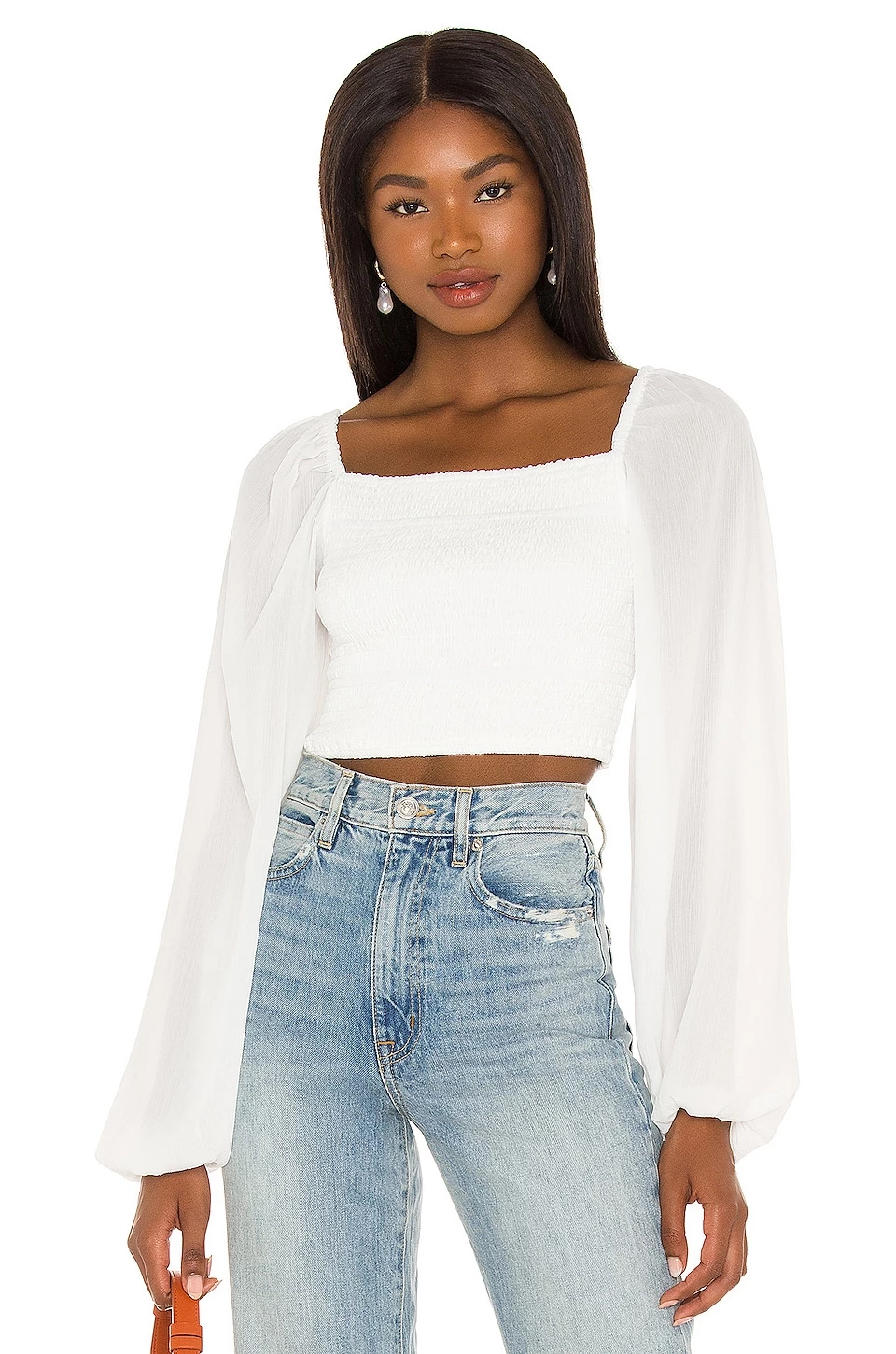 Outlet ✔️ Camila Coelho Poesia Top In White ✨ 3 Outlet ✔️ Camila Coelho Poesia Top In White ✨