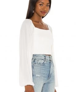 Outlet ✔️ Camila Coelho Poesia Top In White ✨ 7 Outlet ✔️ Camila Coelho Poesia Top In White ✨ -Camila Coelho Store COEL WS164 V2