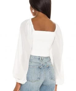 Outlet ✔️ Camila Coelho Poesia Top In White ✨ 8 Outlet ✔️ Camila Coelho Poesia Top In White ✨ -Camila Coelho Store COEL WS164 V3