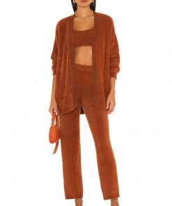 Outlet ❤️ Camila Coelho Alondra Crop In Chocolate 😀 -Camila Coelho Store COEL WS170 V4