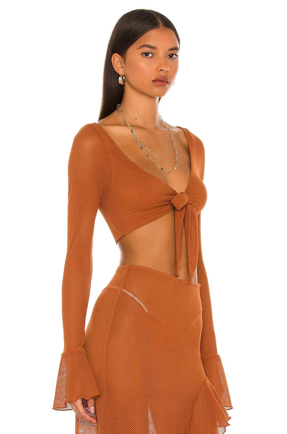 Flash Sale π Camila Coelho Shirlie Crop Top In Hazel Brown β¨ 4 Flash Sale π Camila Coelho Shirlie Crop Top In Hazel Brown β¨ - Image 2