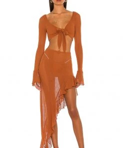 Flash Sale π Camila Coelho Shirlie Crop Top In Hazel Brown β¨ 9 Flash Sale π Camila Coelho Shirlie Crop Top In Hazel Brown β¨ -Camila Coelho Store COEL WS174 V4