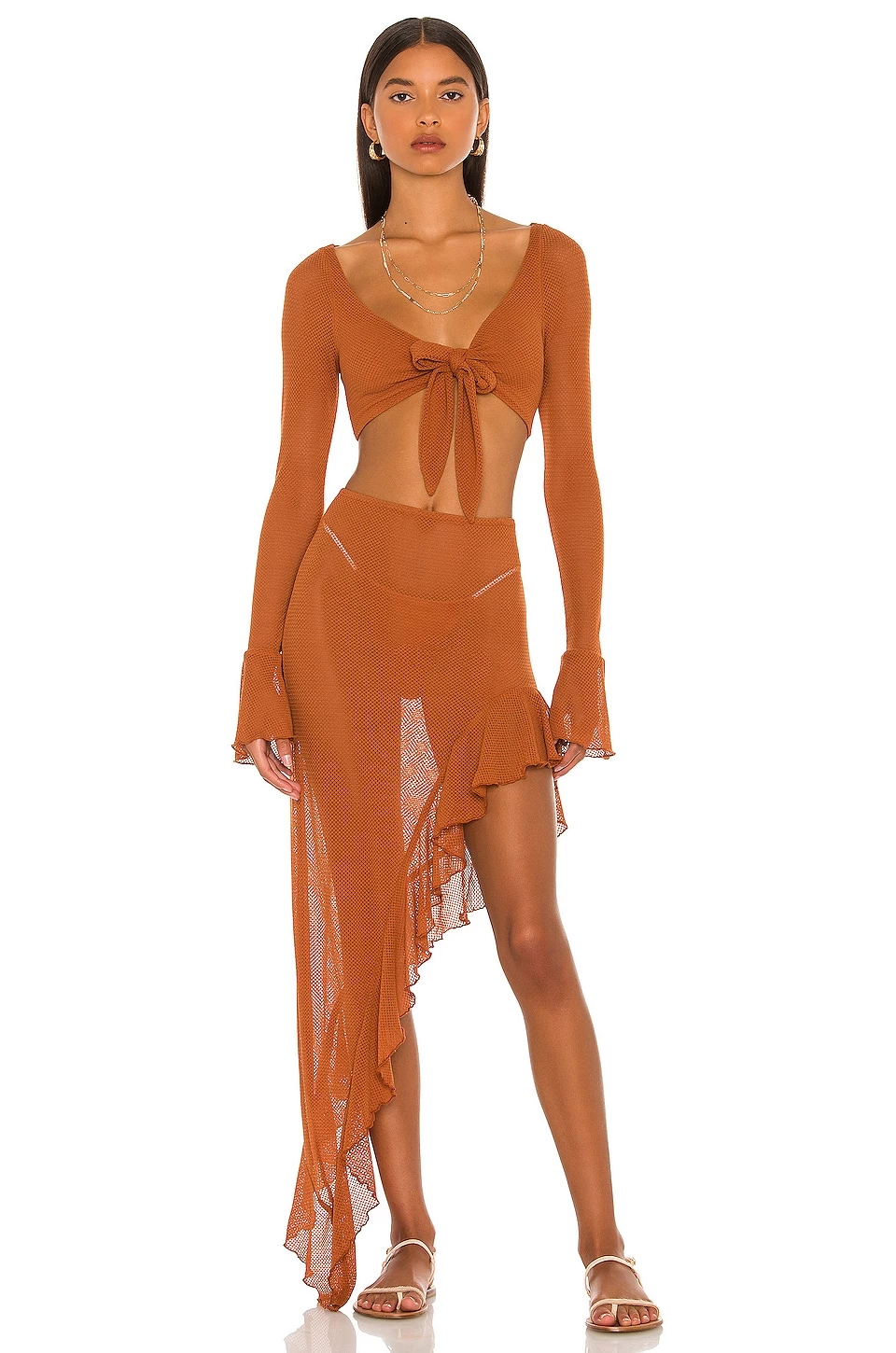 Flash Sale π Camila Coelho Shirlie Crop Top In Hazel Brown β¨ 6 Flash Sale π Camila Coelho Shirlie Crop Top In Hazel Brown β¨ - Image 4