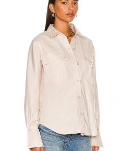 Cheapest 🎉 Camila Coelho Kristiana Oversized Shirt In Beige ⭐ -Camila Coelho Store COEL WS175 V2