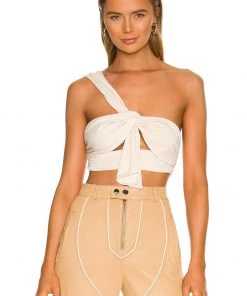 Deals 🎁 Camila Coelho Jalena Top In Beige ✔️