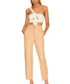 Deals 🎁 Camila Coelho Jalena Top In Beige ✔️ -Camila Coelho Store COEL WS187 V4