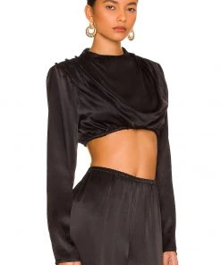 Hot Sale ✔️ Camila Coelho Chelsie Crop Top In Black ✔️ 7 Hot Sale ✔️ Camila Coelho Chelsie Crop Top In Black ✔️ -Camila Coelho Store COEL WS188 V2