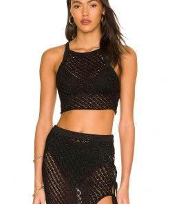 Buy 🌟 Camila Coelho Offshore Crop In Black 👏