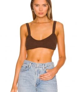 Best reviews of 🌟 Camila Coelho Adelie Knit Bra In Chocolate 🛒