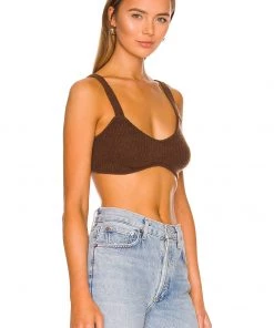 Best reviews of 🌟 Camila Coelho Adelie Knit Bra In Chocolate 🛒 -Camila Coelho Store COEL WS192 V2
