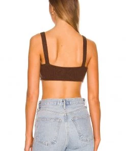 Best reviews of 🌟 Camila Coelho Adelie Knit Bra In Chocolate 🛒 -Camila Coelho Store COEL WS192 V3