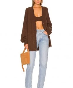 Best reviews of 🌟 Camila Coelho Adelie Knit Bra In Chocolate 🛒 -Camila Coelho Store COEL WS192 V4