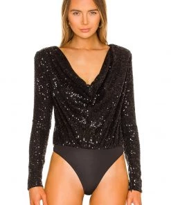Brand new 🎁 Camila Coelho Cece Bodysuit In Black 🔔 -Camila Coelho Store COEL WS195 V2