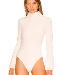 Flash Sale 😀 Camila Coelho Gloria Bodysuit In Off White 🎉 -Camila Coelho Store COEL WS196 V2