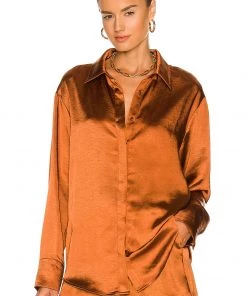 Deals ⭐ Camila Coelho Amber Top In Brown 🌟 -Camila Coelho Store COEL WS197 V2