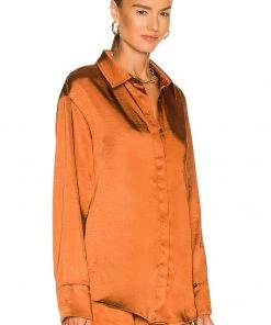 Deals ⭐ Camila Coelho Amber Top In Brown 🌟 -Camila Coelho Store COEL WS197 V3