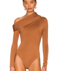 Brand new ✔️ Camila Coelho Cory Bodysuit In Chestnut Brown 💯 -Camila Coelho Store COEL WS206 V2