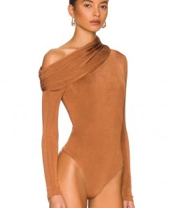 Brand new ✔️ Camila Coelho Cory Bodysuit In Chestnut Brown 💯 -Camila Coelho Store COEL WS206 V3