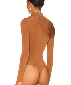 Brand new ✔️ Camila Coelho Cory Bodysuit In Chestnut Brown 💯 -Camila Coelho Store COEL WS206 V4