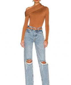 Brand new ✔️ Camila Coelho Cory Bodysuit In Chestnut Brown 💯 -Camila Coelho Store COEL WS206 V5