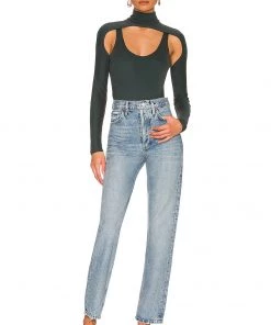 Best Pirce 🤩 Camila Coelho Mabel Bodysuit In Emerald Green 👏 -Camila Coelho Store COEL WS215 V5