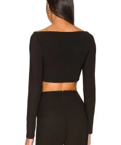 Hot Sale π Camila Coelho Kora Crop Top In Black π 8 Hot Sale π Camila Coelho Kora Crop Top In Black π -Camila Coelho Store COEL WS216 V3