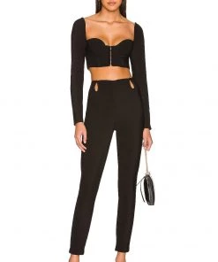 Hot Sale π Camila Coelho Kora Crop Top In Black π 9 Hot Sale π Camila Coelho Kora Crop Top In Black π -Camila Coelho Store COEL WS216 V4