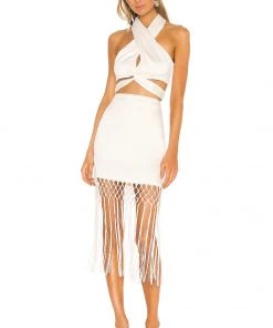 Discount 🛒 Camila Coelho Zita Top In Pearl White 👍 -Camila Coelho Store COEL WS69 V4