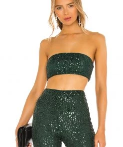 Brand new 👍 Camila Coelho Calvin Crop Top In Green ⭐