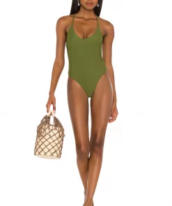 Best deal ❤️ Camila Coelho Kaylane One Piece In Dark Sage 😀 -Camila Coelho Store COEL WX103 V2