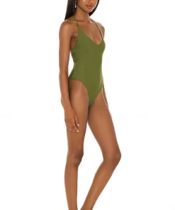 Best deal ❤️ Camila Coelho Kaylane One Piece In Dark Sage 😀 -Camila Coelho Store COEL WX103 V3