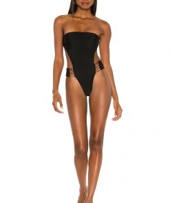 Top 10 🌟 Camila Coelho Laura One Piece In Black ✨ -Camila Coelho Store COEL WX106 V4