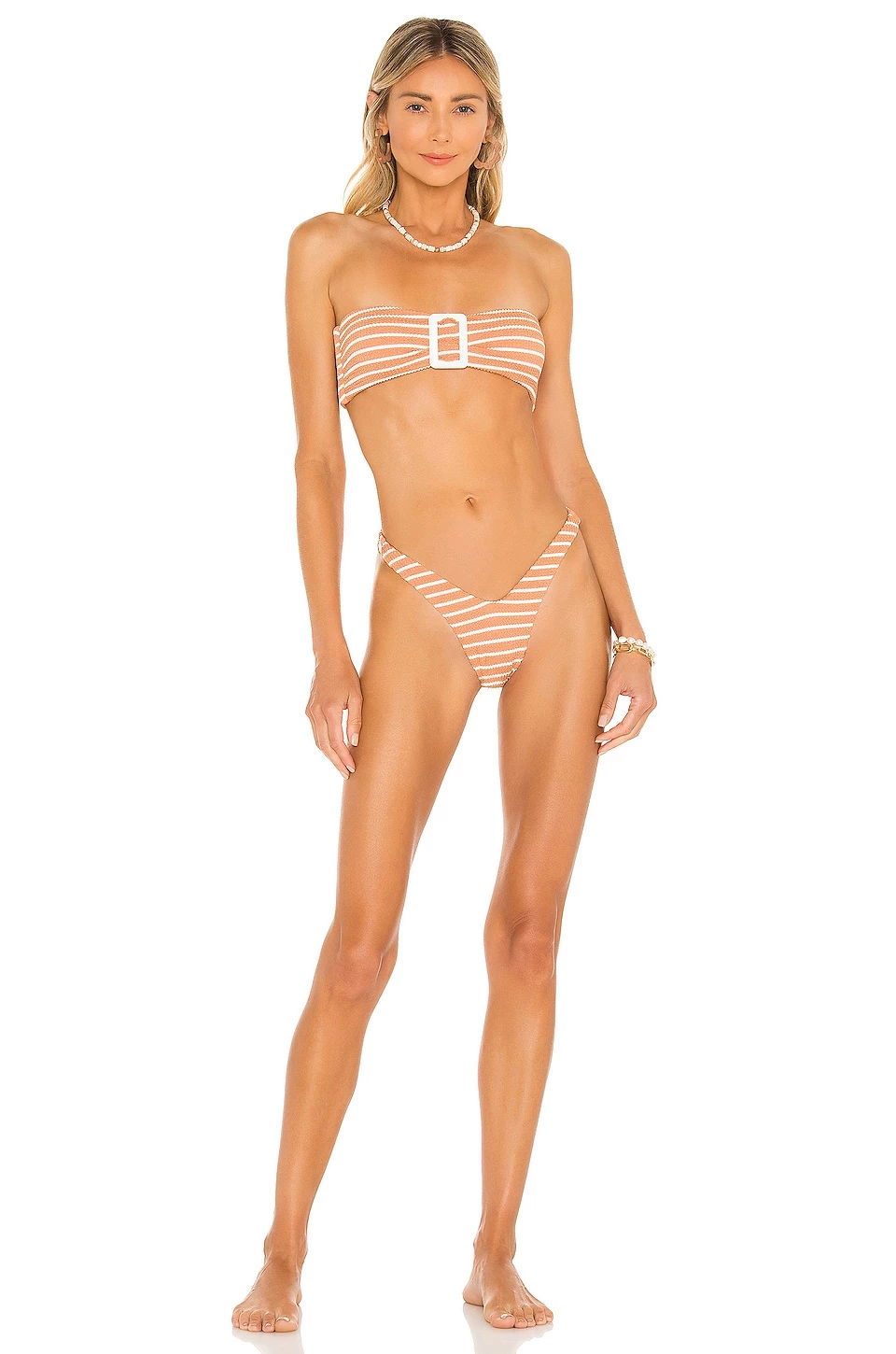 Promo π Camila Coelho Taya Bottom In Camel & White π 6 Promo π Camila Coelho Taya Bottom In Camel & White π - Image 4