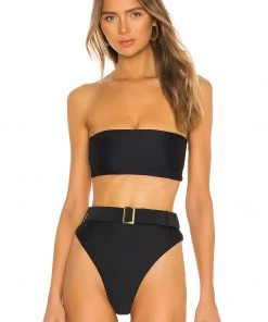 Top 10 🛒 Camila Coelho Catarina Top In Black & Gold 😀