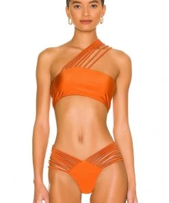 New 🌟 Camila Coelho Cristiano Top In Rust 👍