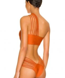 New 🌟 Camila Coelho Cristiano Top In Rust 👍 -Camila Coelho Store COEL WX127 V3