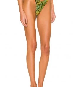 Budget 😀 Camila Coelho Azaria Bottom In Jungle Green Leopard 🔔 -Camila Coelho Store COEL WX128 V2