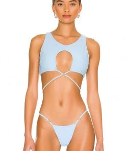 Deals 🌟 Camila Coelho Catalena Top In Sky Blue 👏