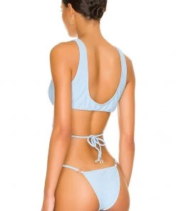 Deals 🌟 Camila Coelho Catalena Top In Sky Blue 👏 -Camila Coelho Store COEL WX131 V3