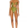 Cheapest ⭐ Camila Coelho Azaria One Piece In Jungle Green Leopard 😍