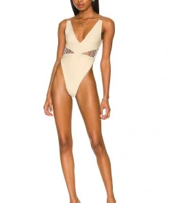 Best reviews of 🛒 Camila Coelho Caprice One Piece In Light Beige 🌟