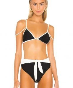 Best Pirce 🛒 Camila Coelho Beso Top In Black & White 🛒