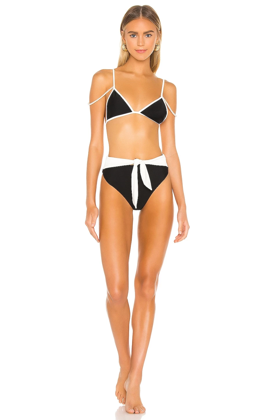 Best Pirce π Camila Coelho Beso Top In Black & White π 6 Best Pirce π Camila Coelho Beso Top In Black & White π - Image 4