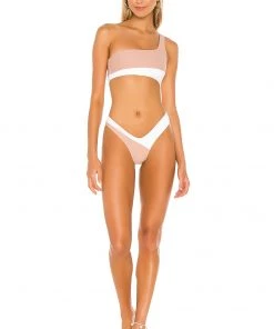 Hot Sale ⌛ Camila Coelho Rumba Bottom In White & Nude 😀 -Camila Coelho Store COEL WX30 V4